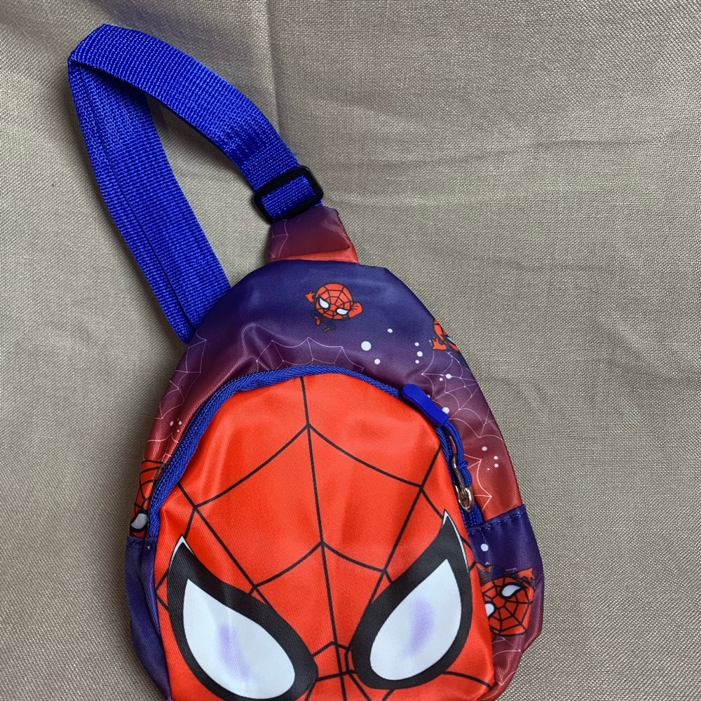 Spider-Man Kids Sling Backpack – Red & Purple